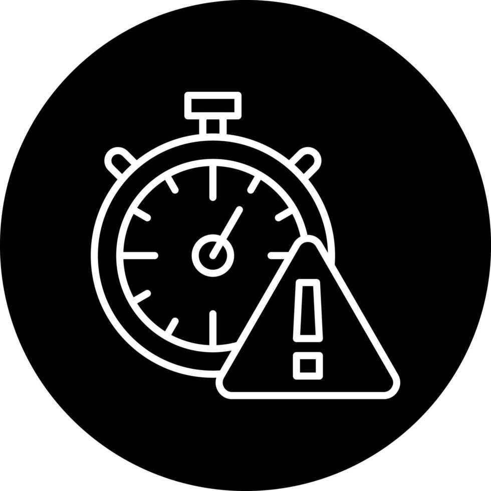 hora alerta vector icono estilo