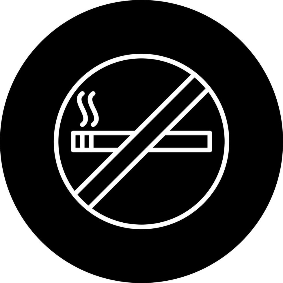 No de fumar vector icono estilo