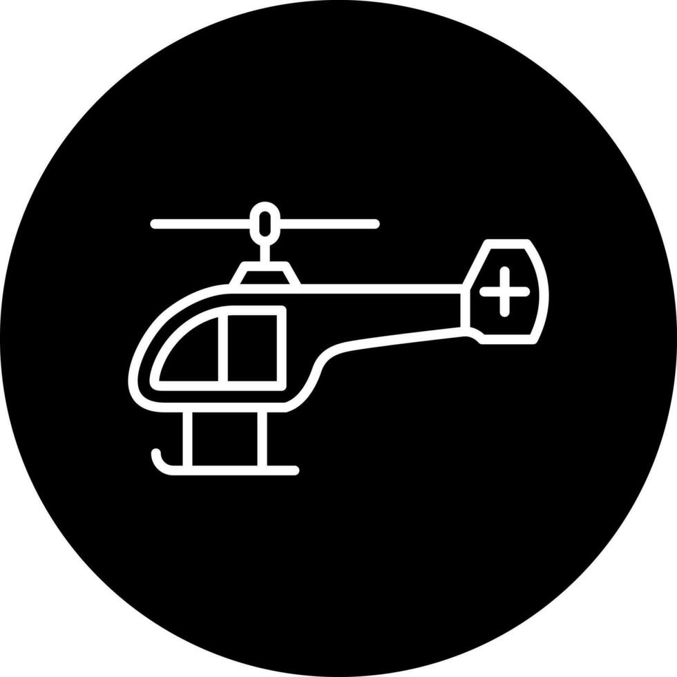 Helicopter Vector Icon Style