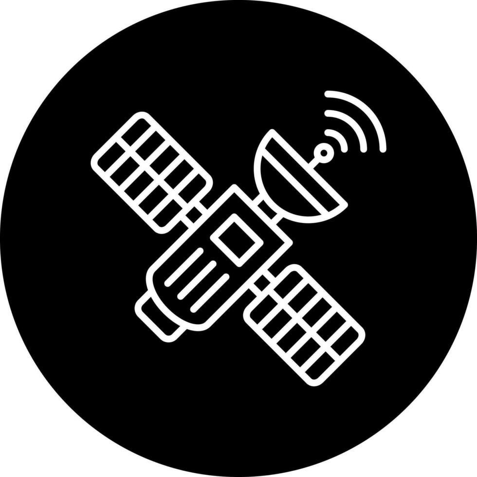 Space Satellite Vector Icon Style