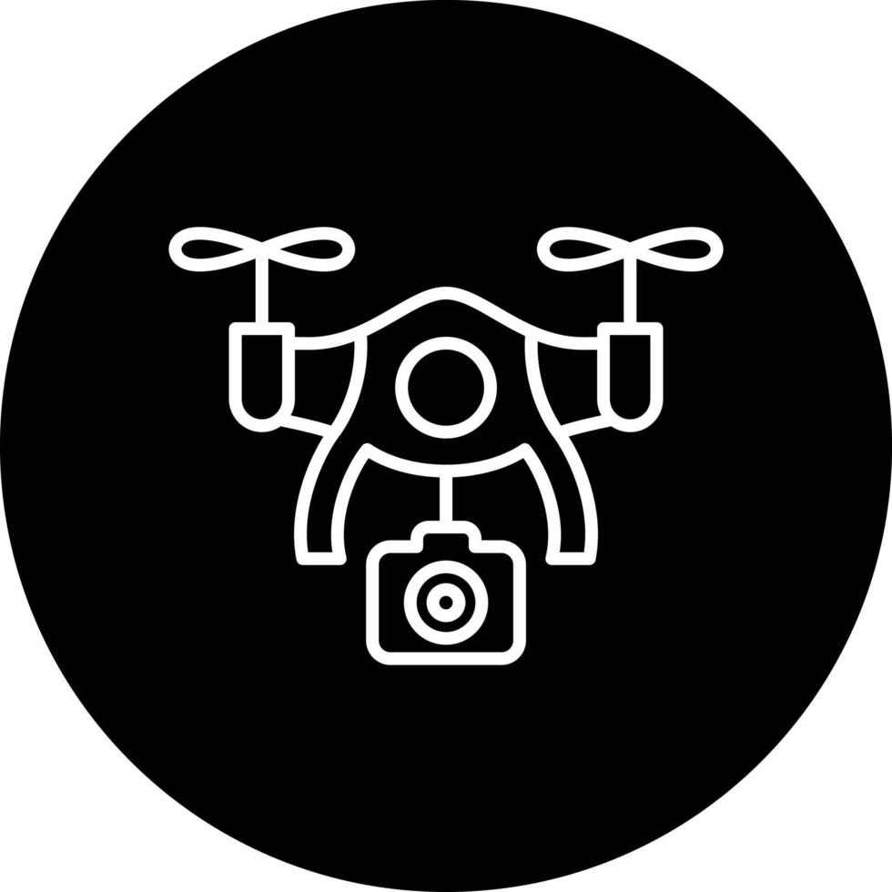 Drone Camera Vector Icon Style