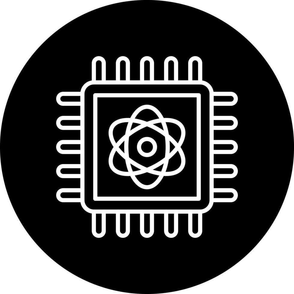 Quantum Computing Vector Icon Style