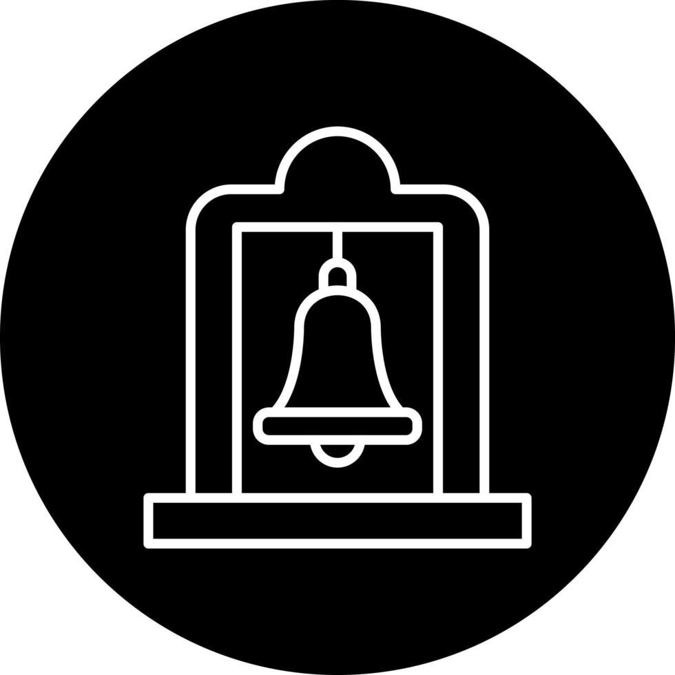 campana torre vector icono estilo