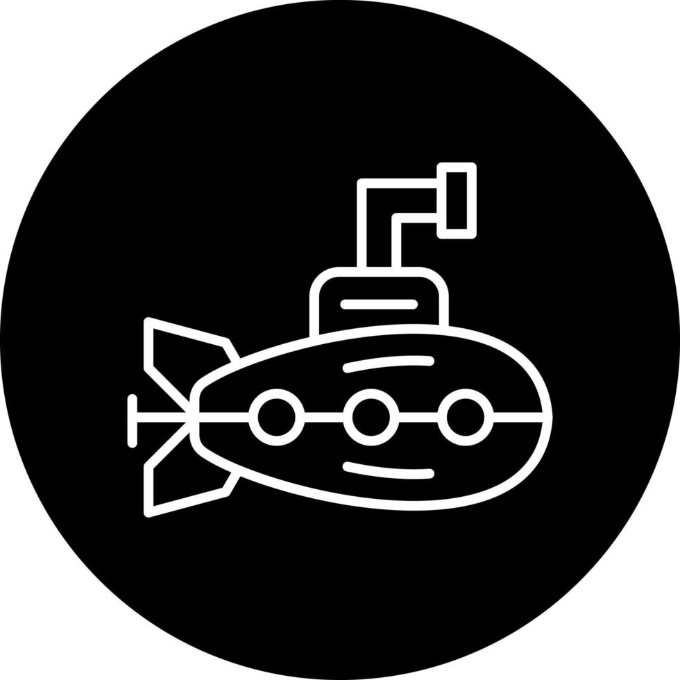 submarino vector icono estilo