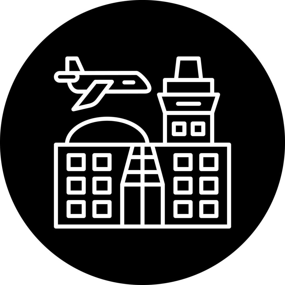 aeropuerto vector icono estilo