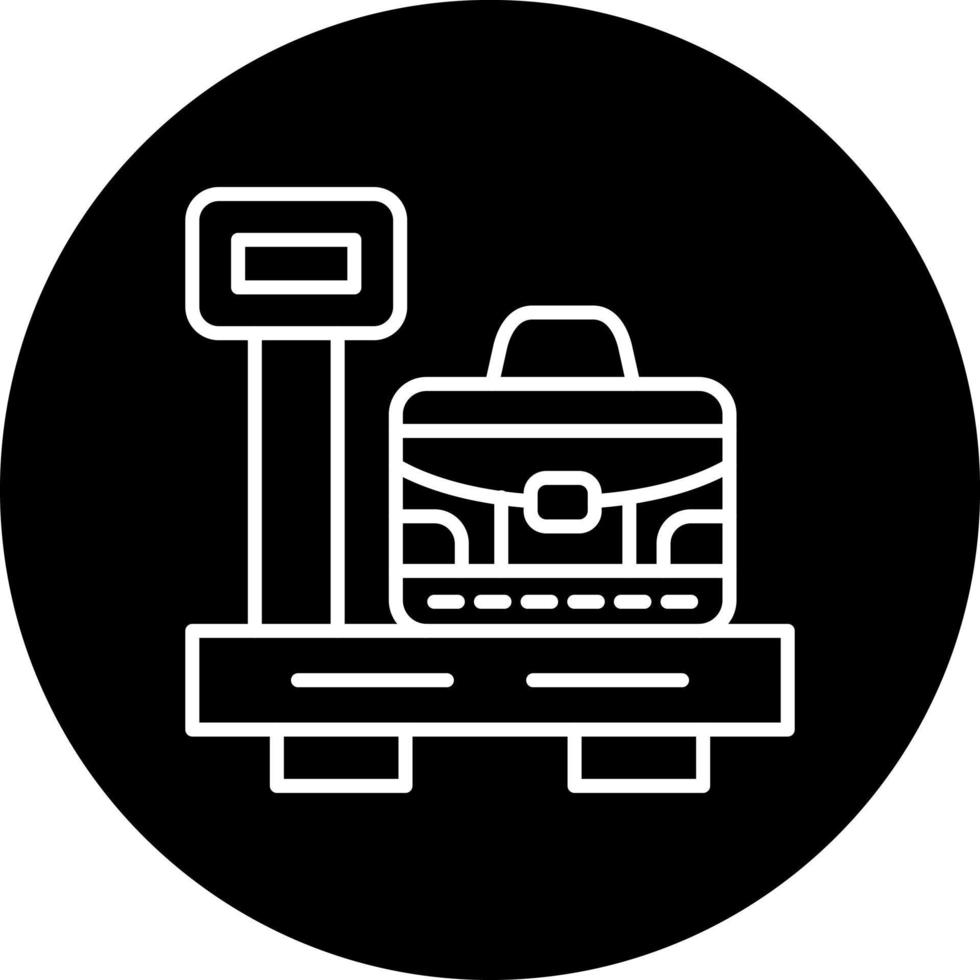 Luggage Scale Vector Icon Style