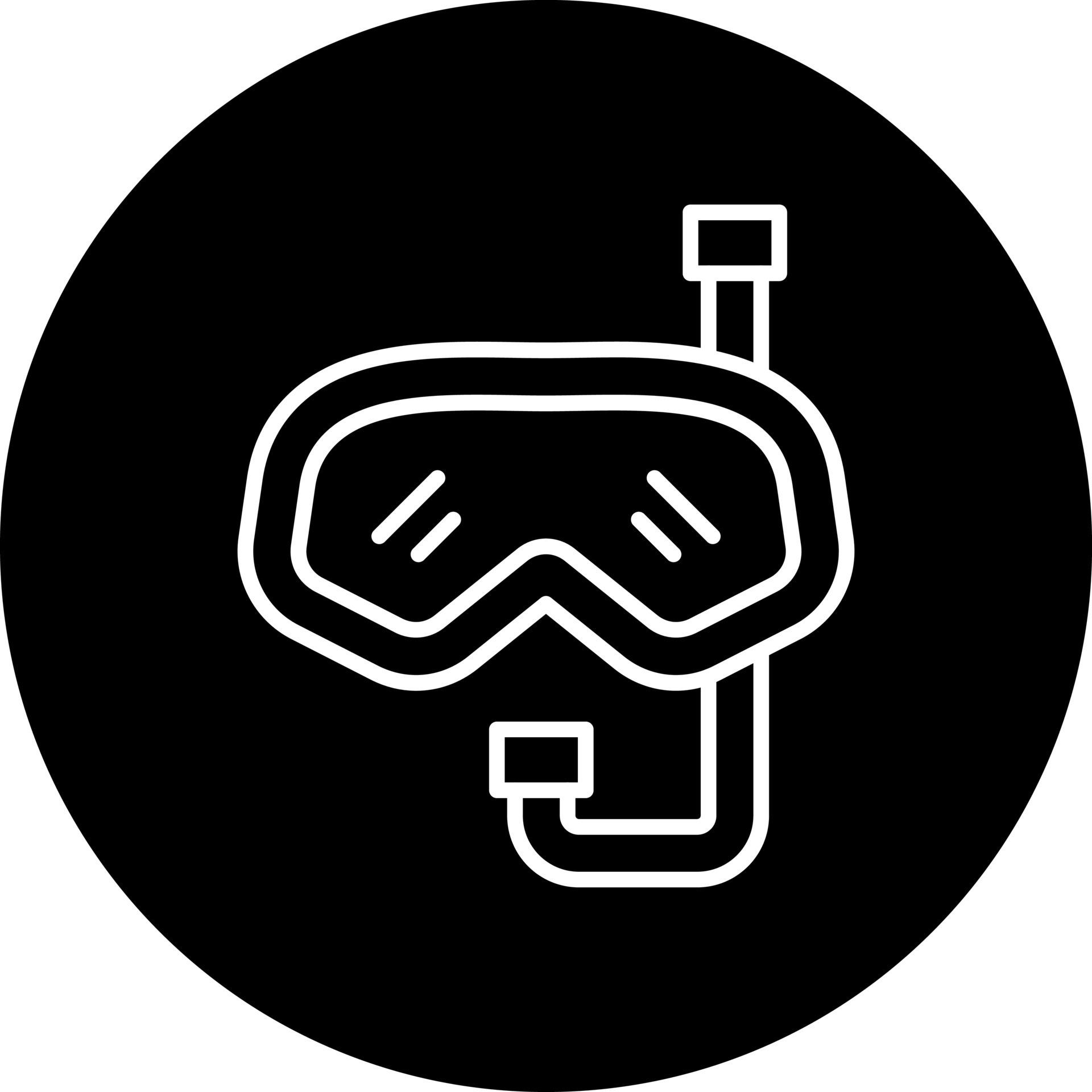 Diving Mask Vector Icon Style 22552728 Vector Art at Vecteezy