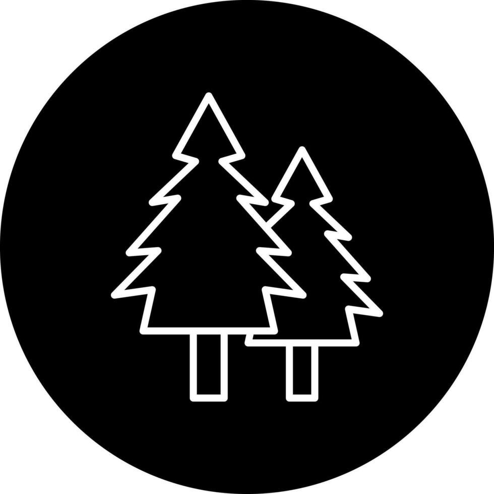 pino árbol vector icono estilo