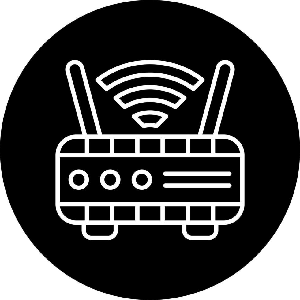 Wifi Router Vector Icon Style