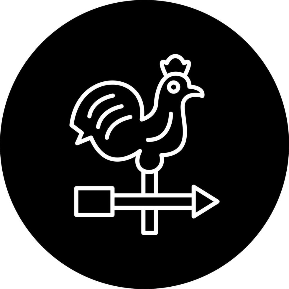 Weathercock Vector Icon Style