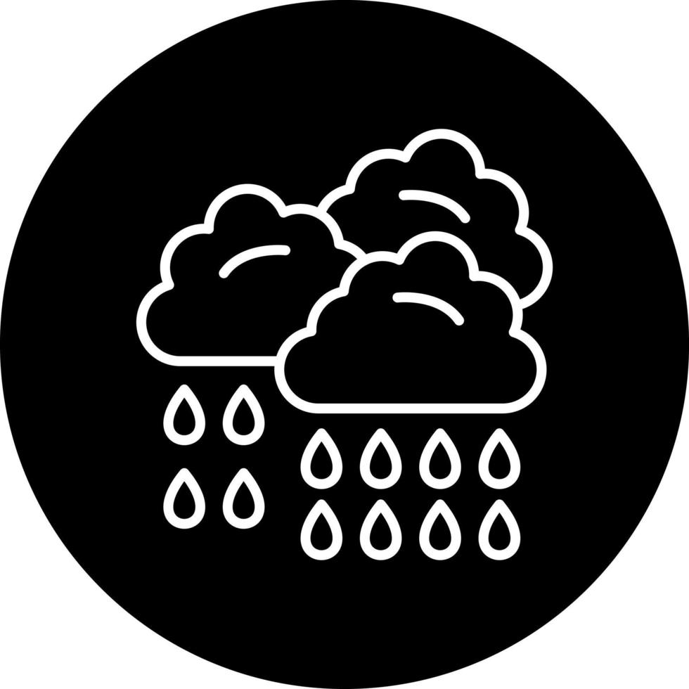 Raining Vector Icon Style