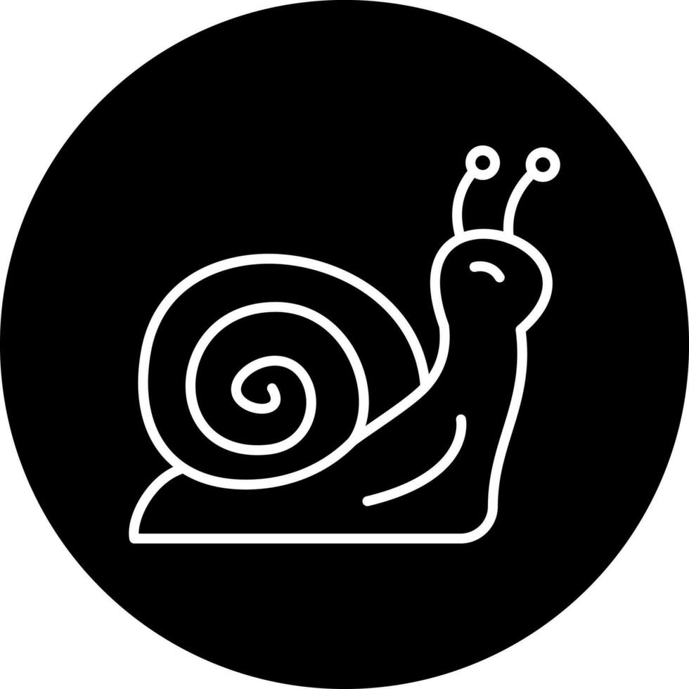 caracol vector icono estilo