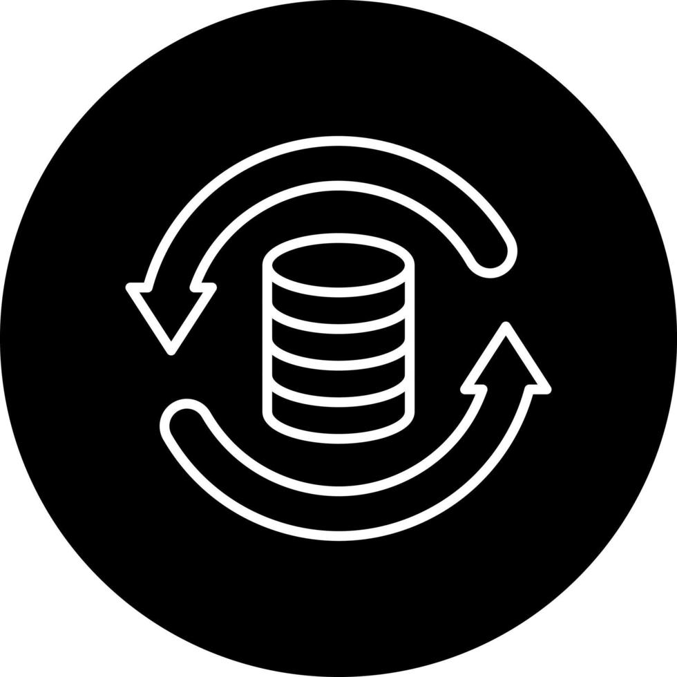 Data Backup Vector Icon Style