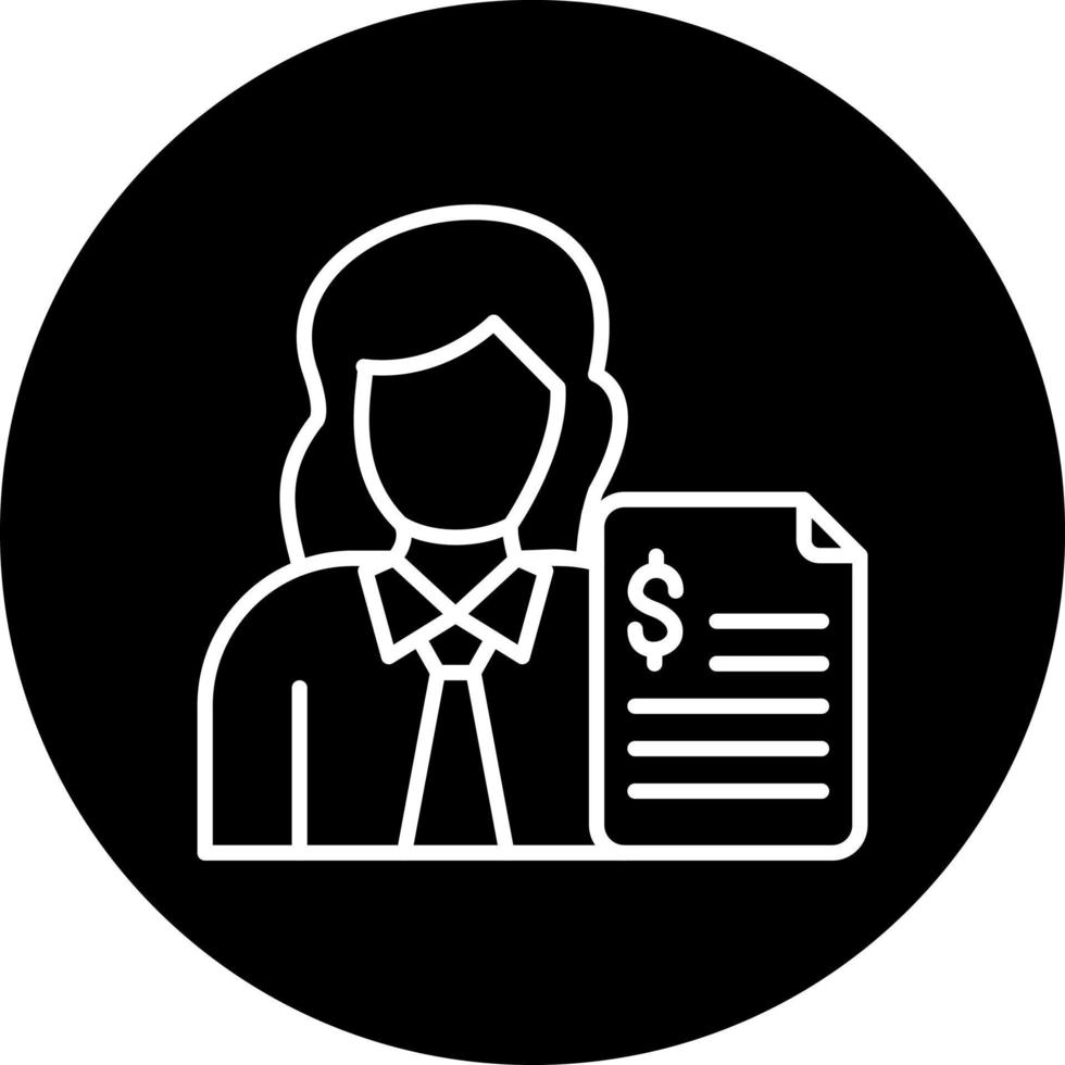 Female Advisor Vector Icon Style