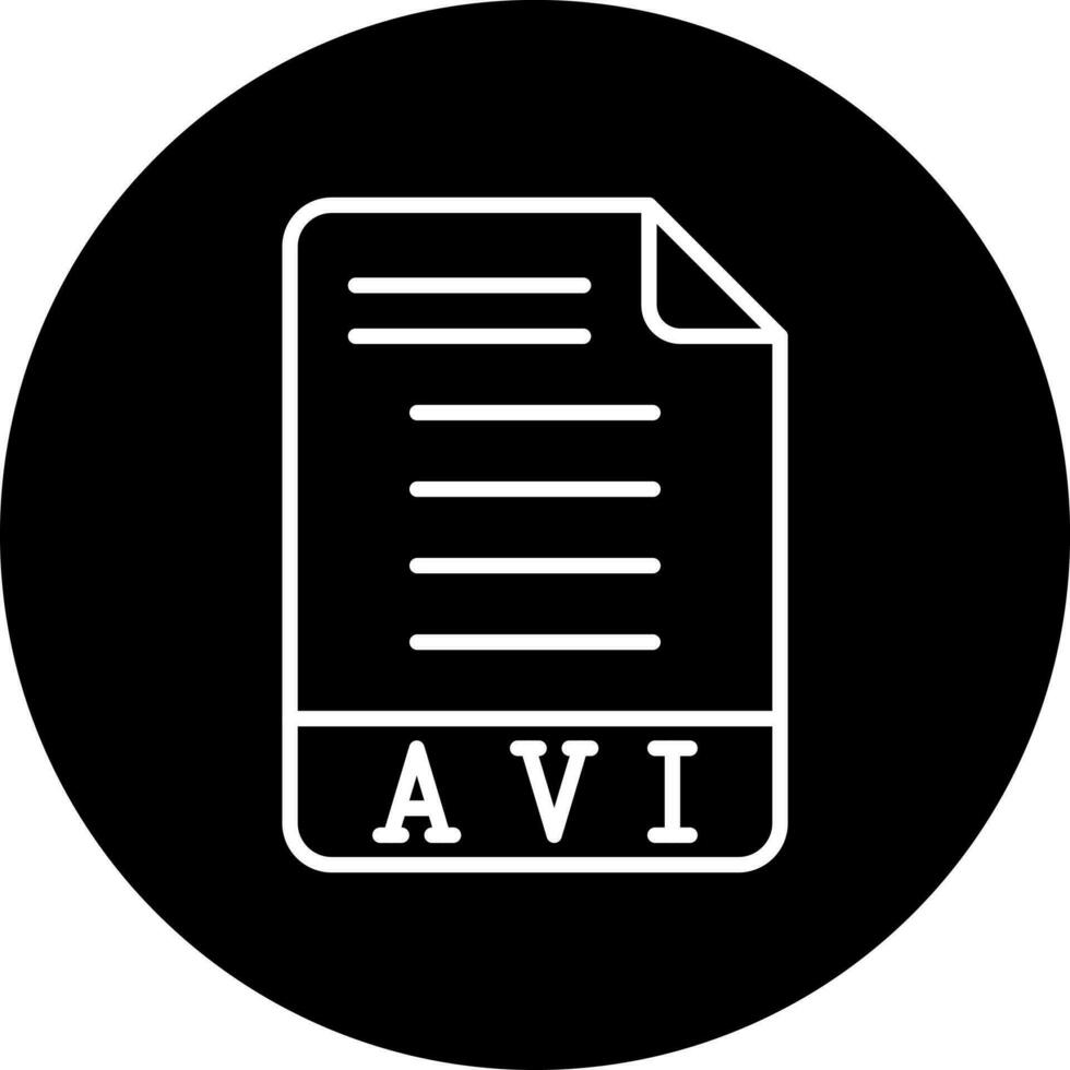 avi vector icono estilo