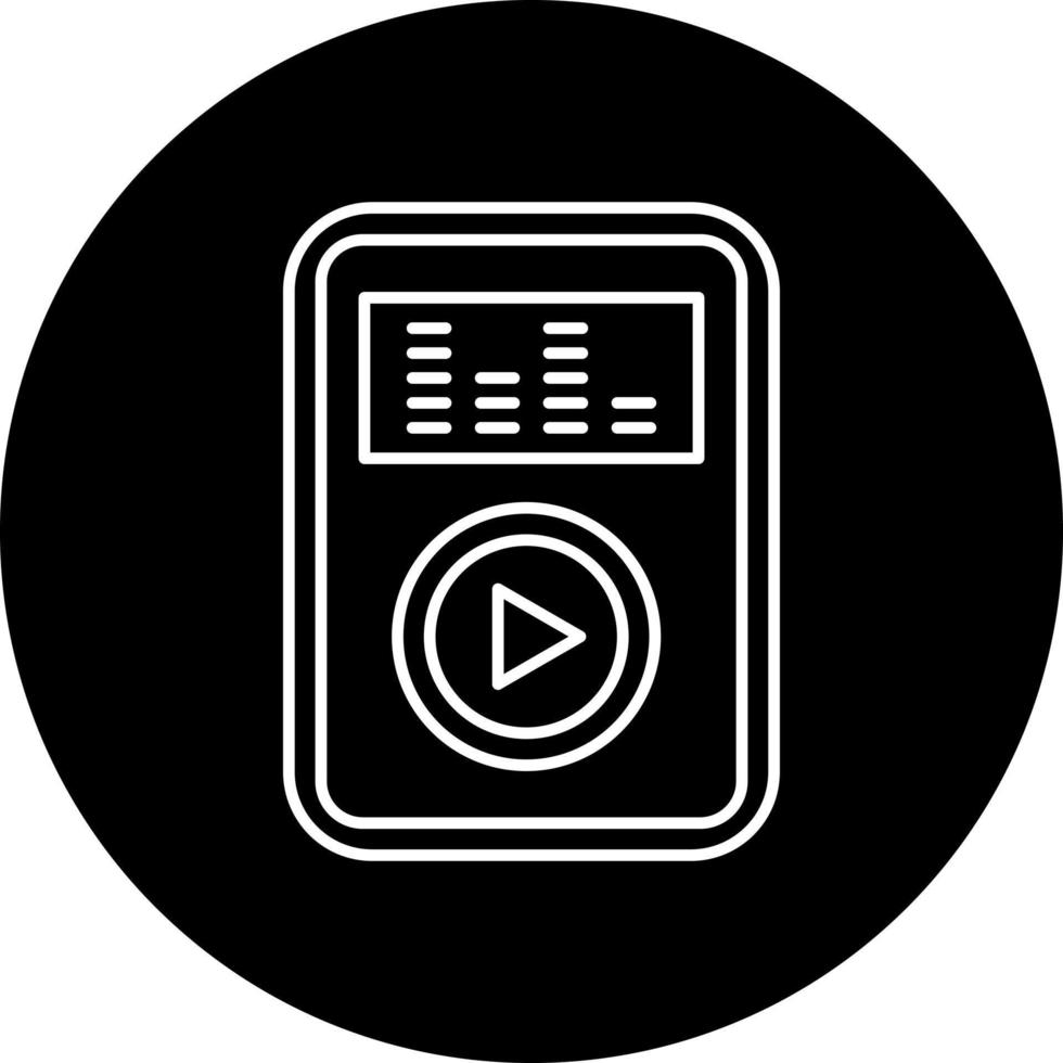 audio jugador vector icono estilo