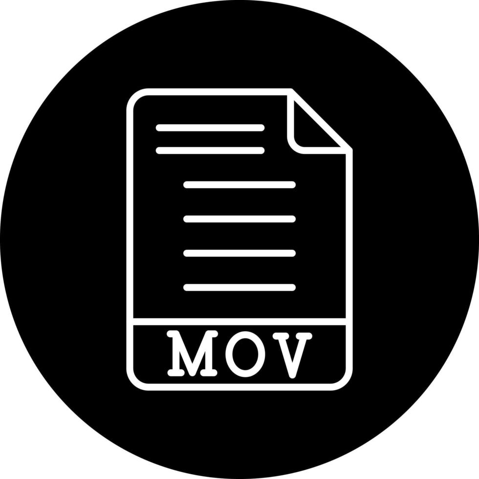 mov vector icono estilo