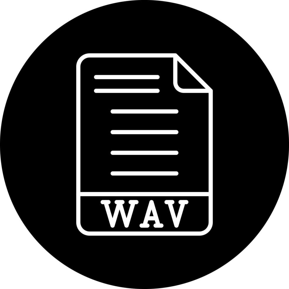 wav vector icono estilo
