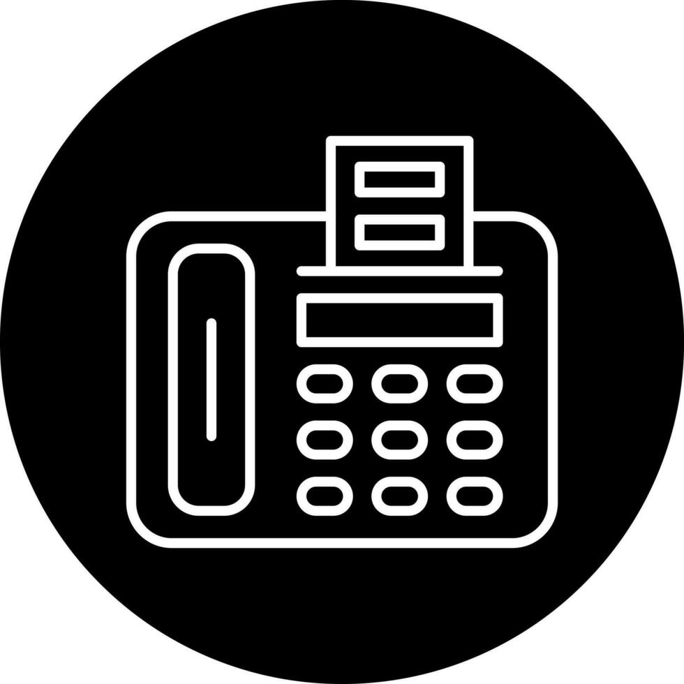 Fax Machine Vector Icon Style
