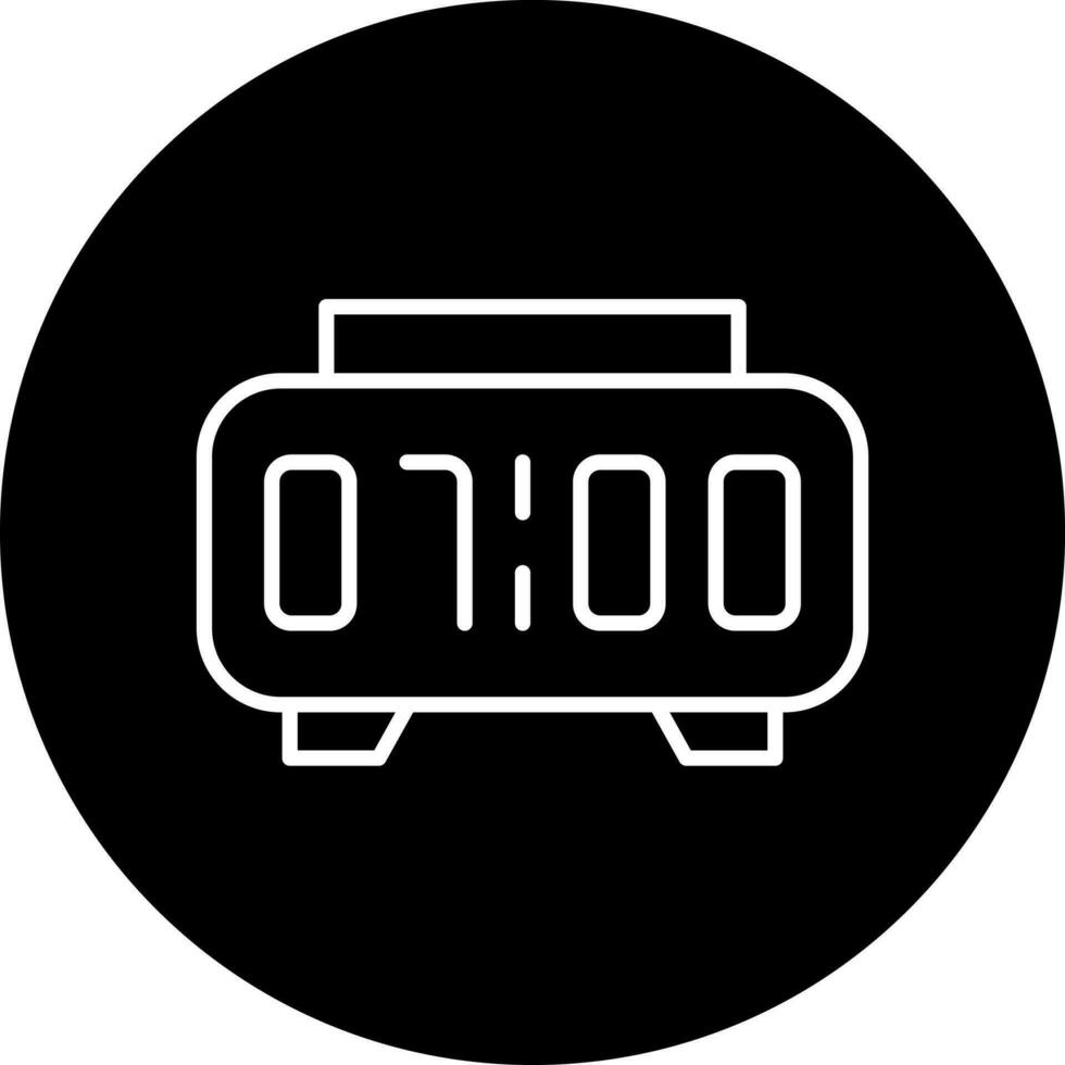 Digital Clock Vector Icon Style