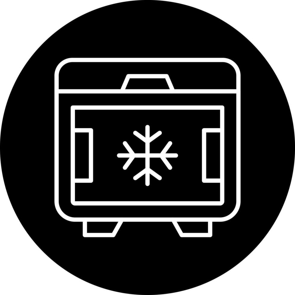 Deep Freezer Vector Icon Style