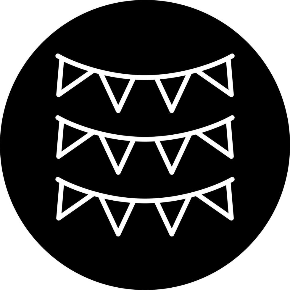 New Year Flags Vector Icon Style