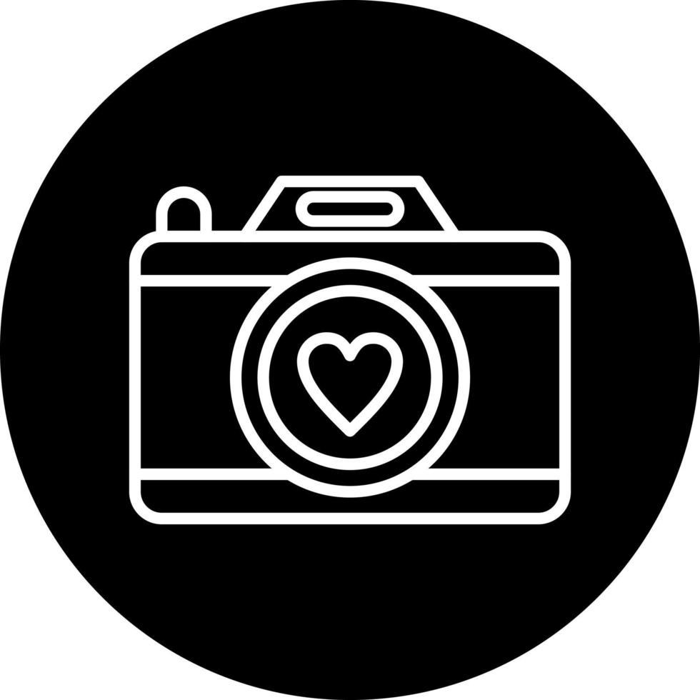 Wedding Camera Vector Icon Style