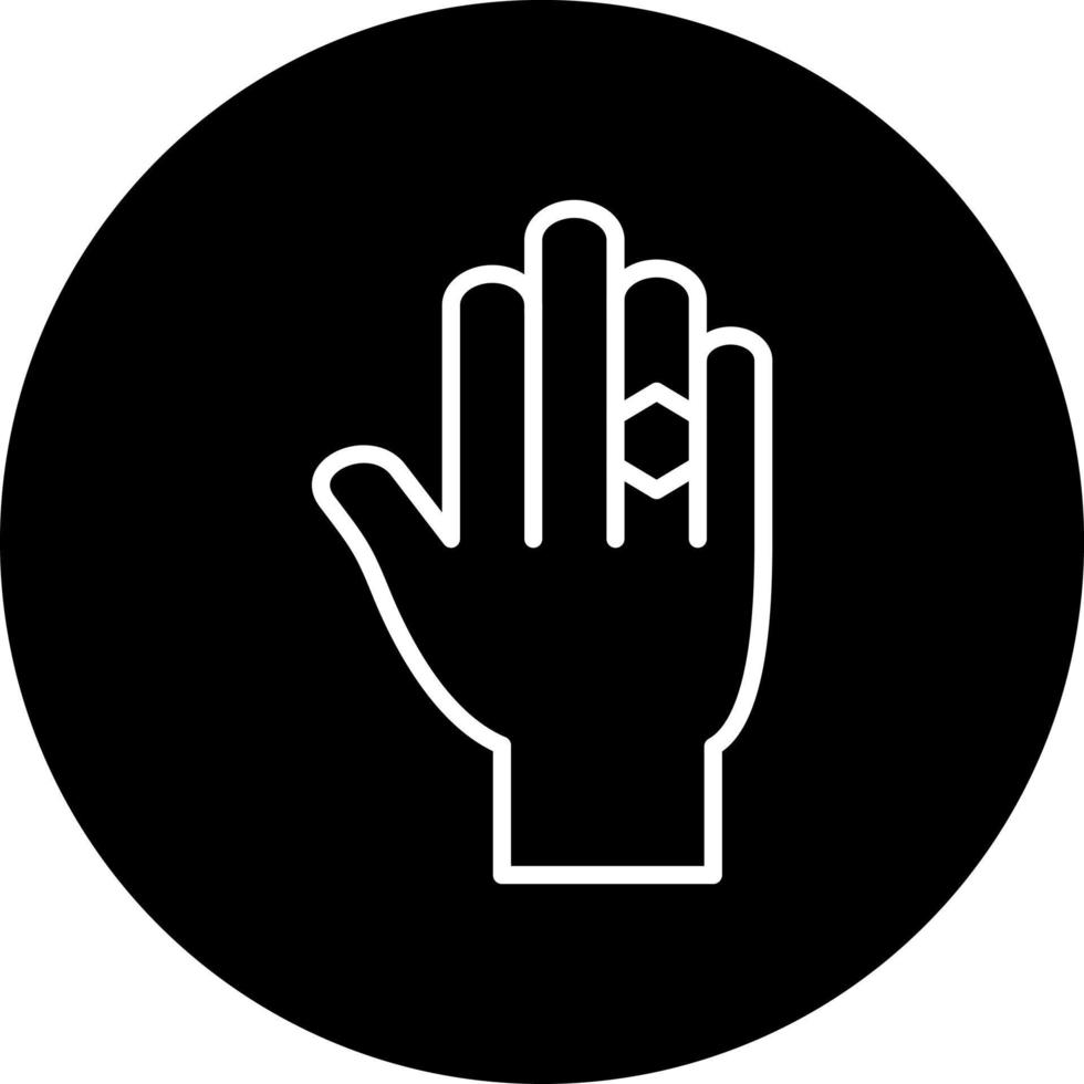 Ring in Hand Vector Icon Style