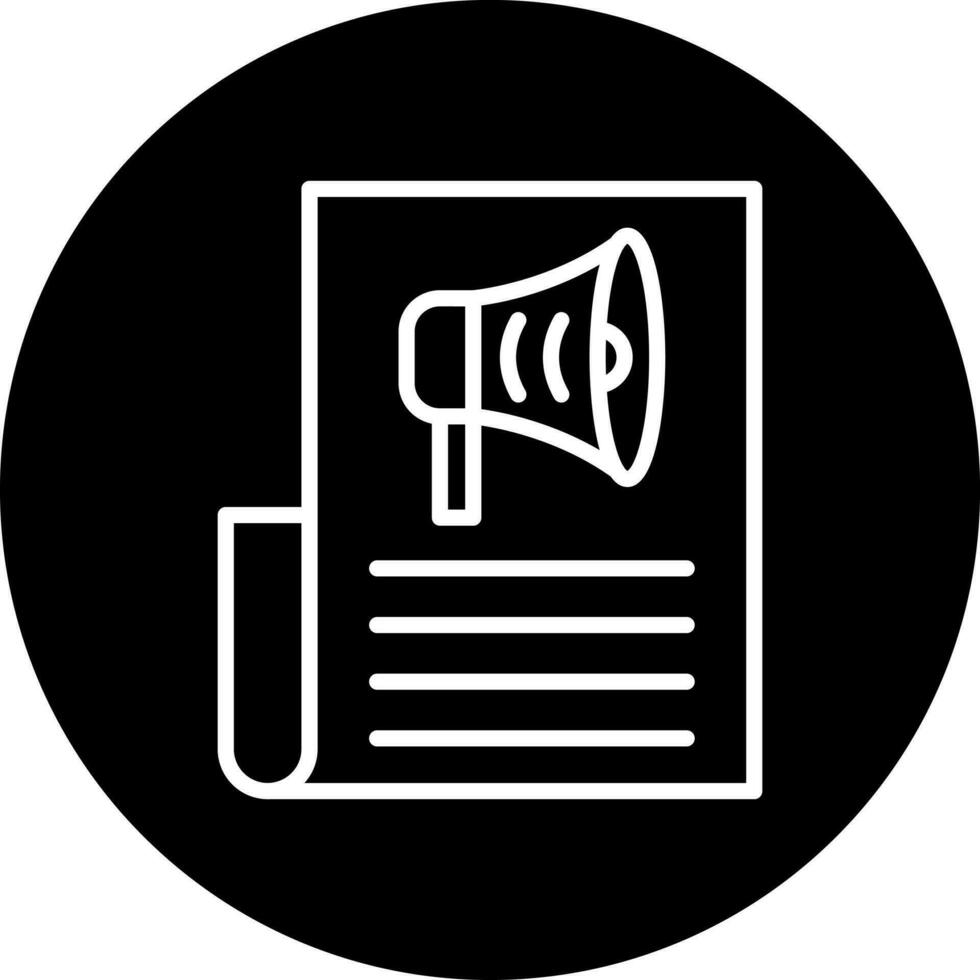 Media Campaign Vector Icon Style