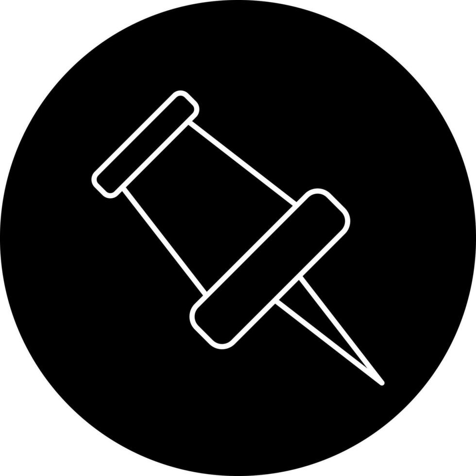 Push Pin Vector Icon Style