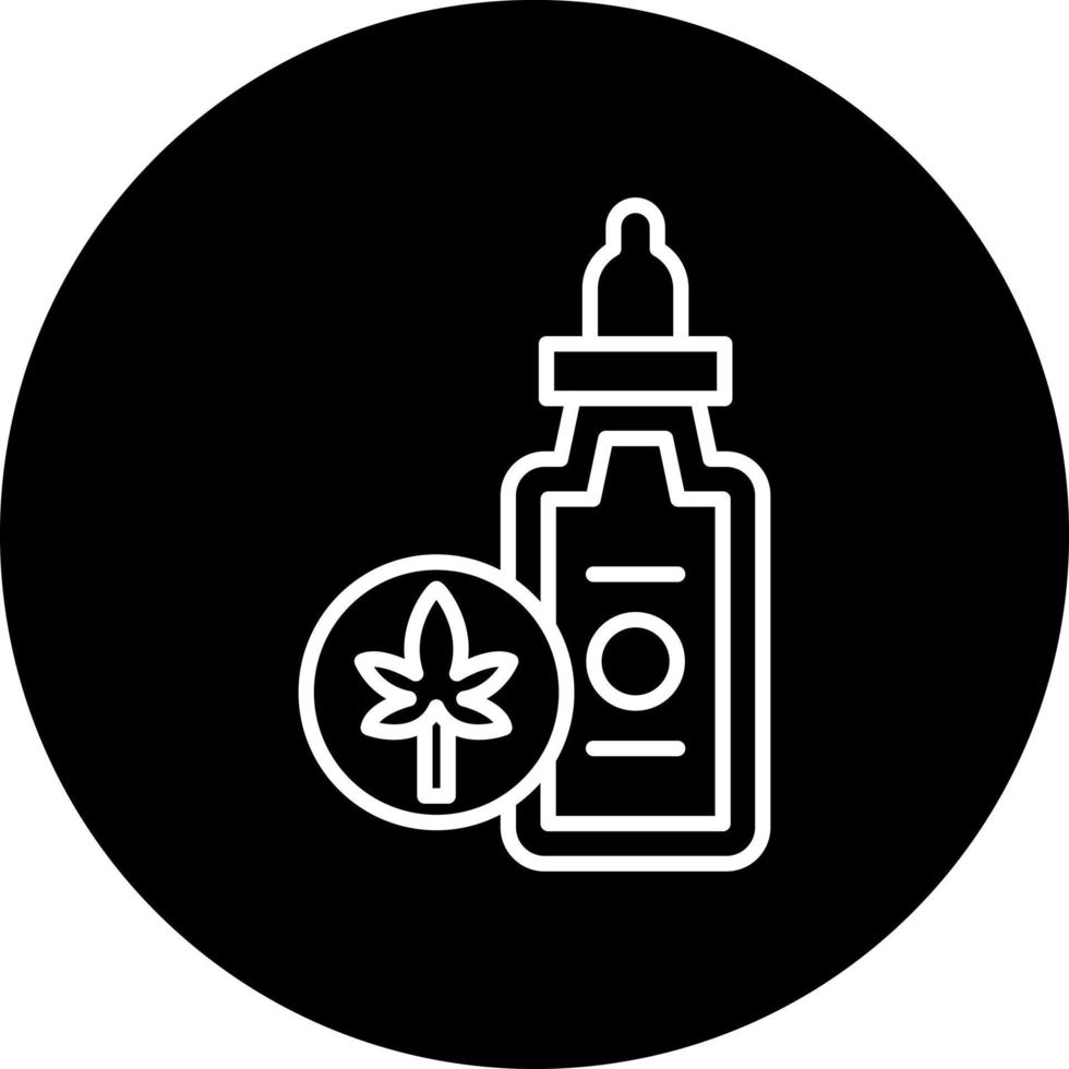 Cbd Oil Vector Icon Style