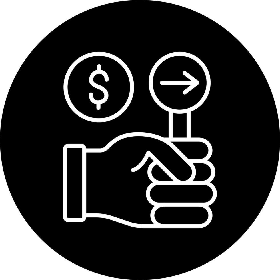 Advance Bid Vector Icon Style