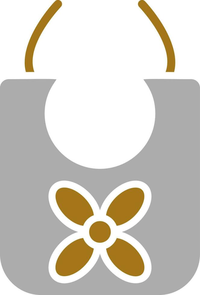 baby bib Vector Icon Style