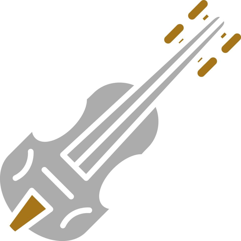 violín vector icono estilo