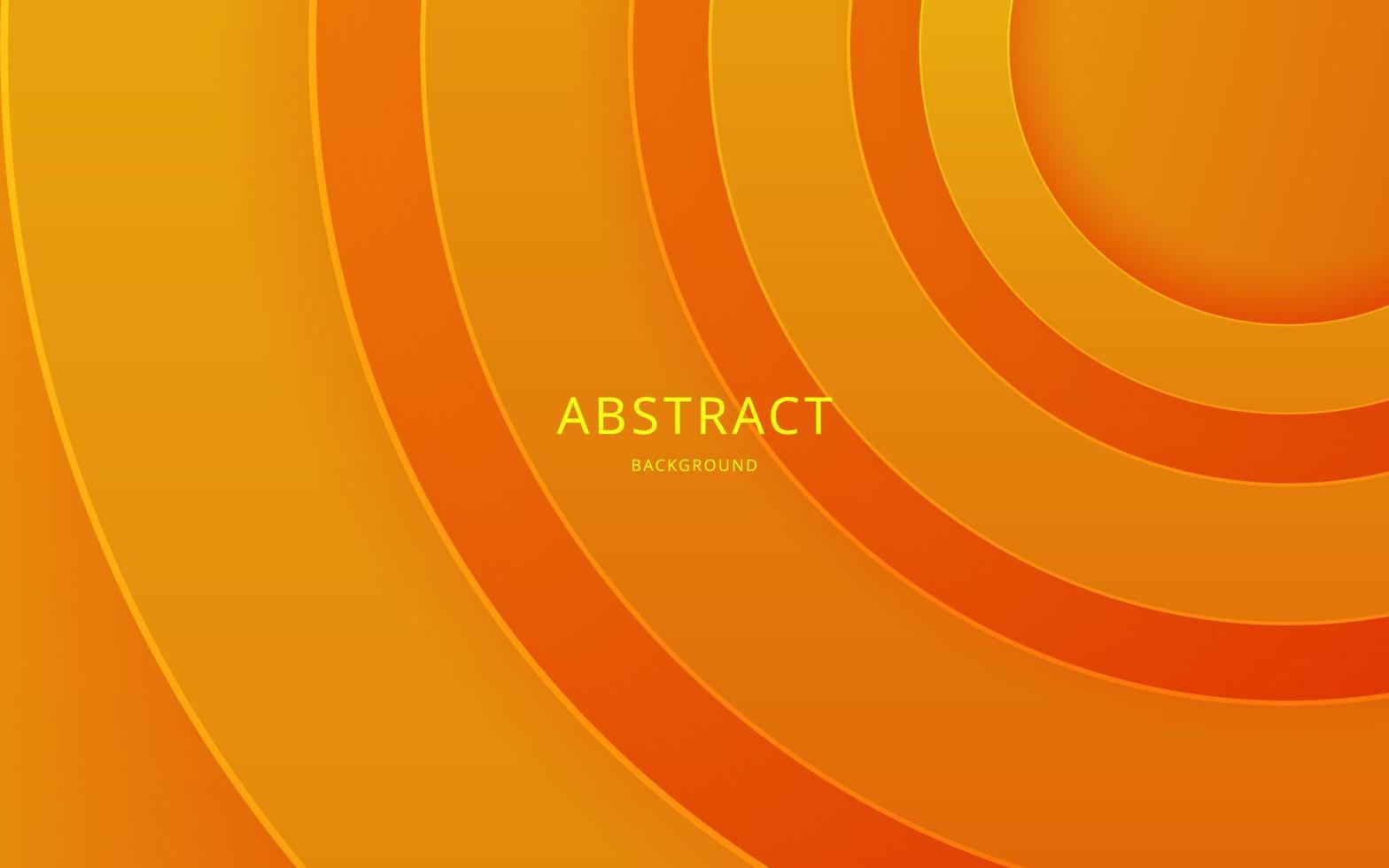 abstract gradient orange yellow circle shadow and light papercut dimension background, eps10 vector