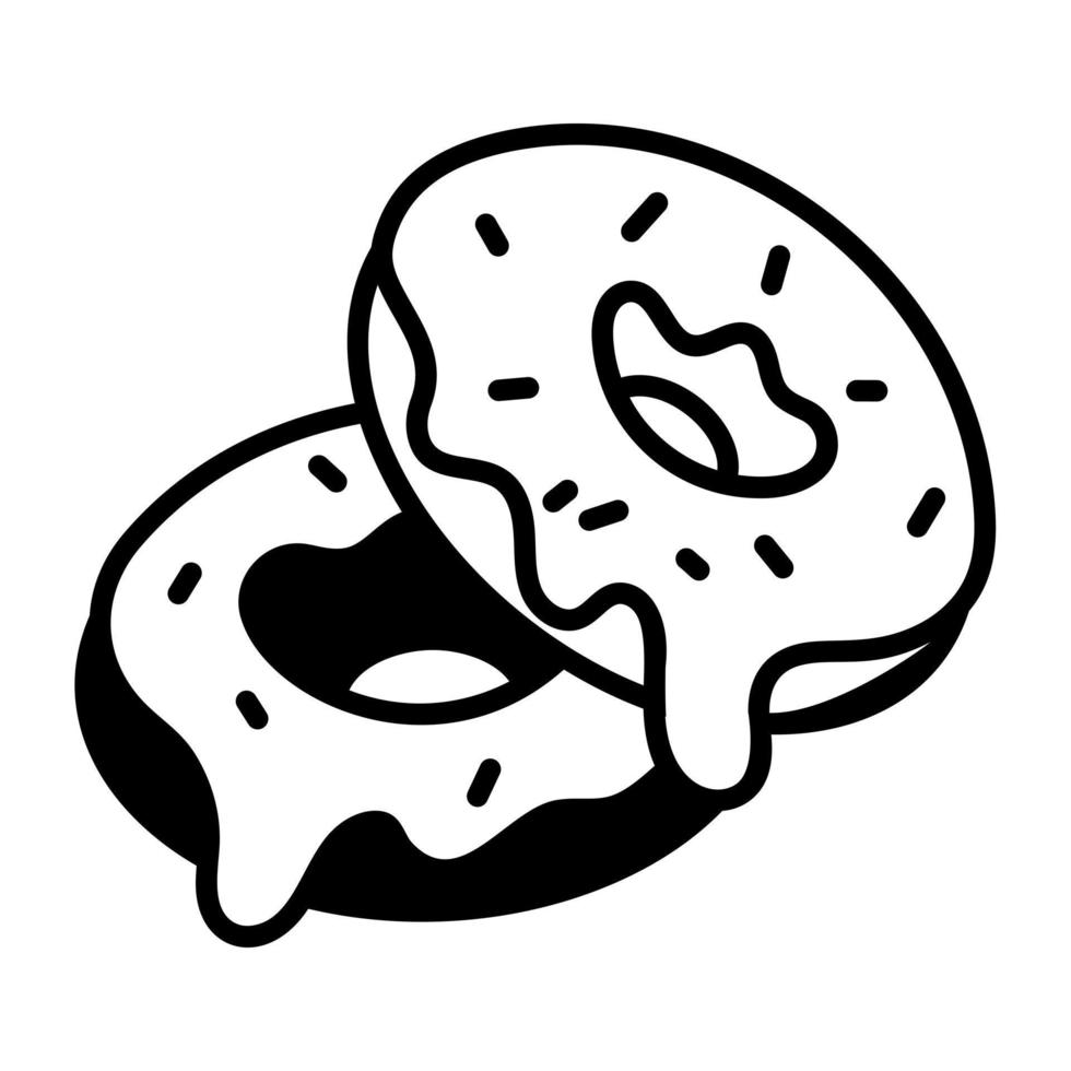 Trendy Dripping Donuts vector