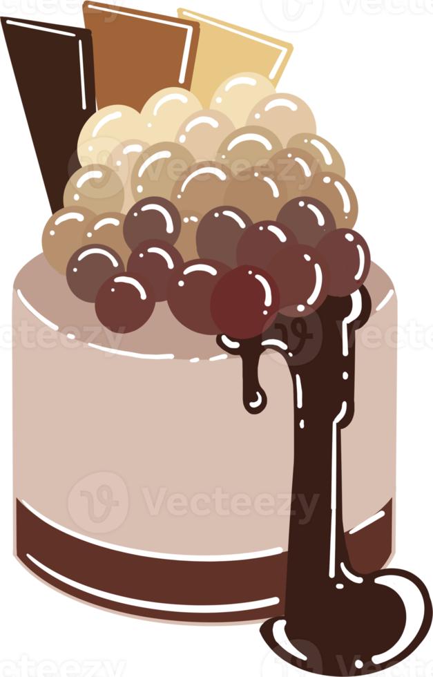 ilustración de chocolate pastel png