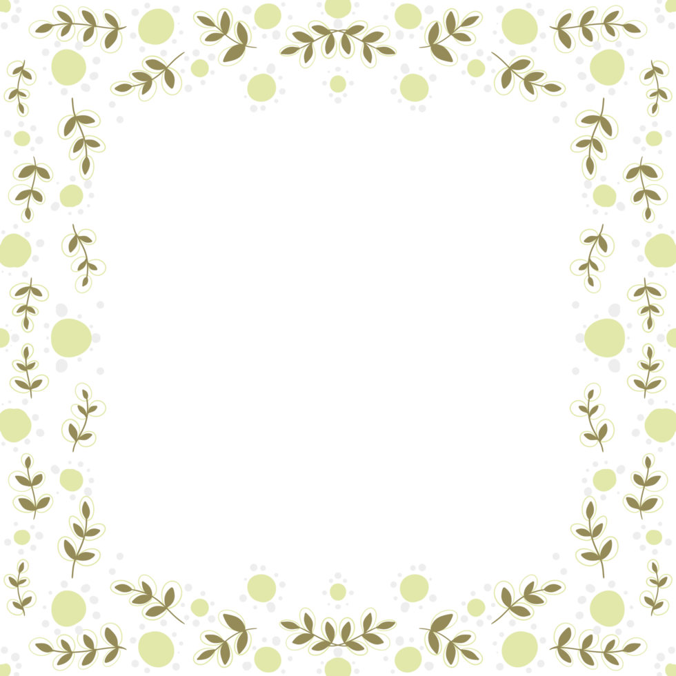 Simple Flowers Frame png