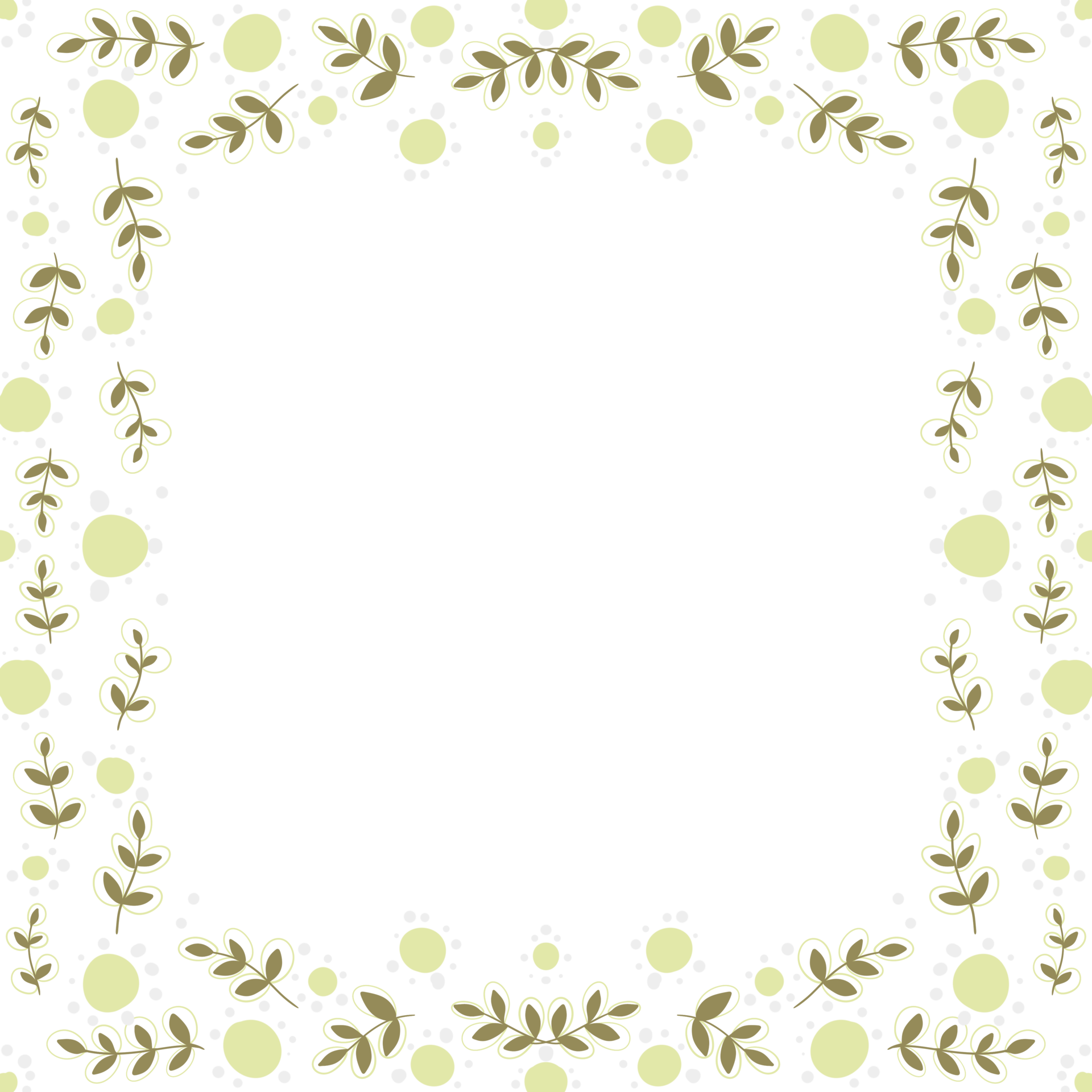 Simple Flowers Frame 22554471 PNG