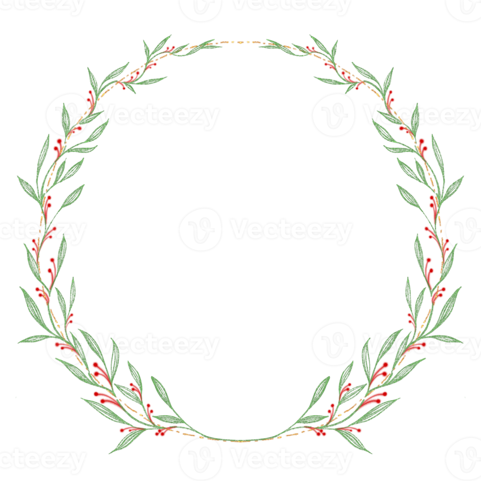 Glitter Christmas Wreath png