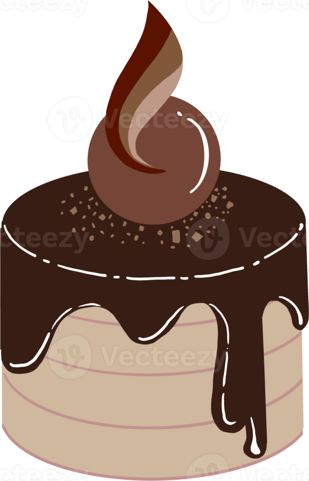 Illustration of Chocolate Cake png