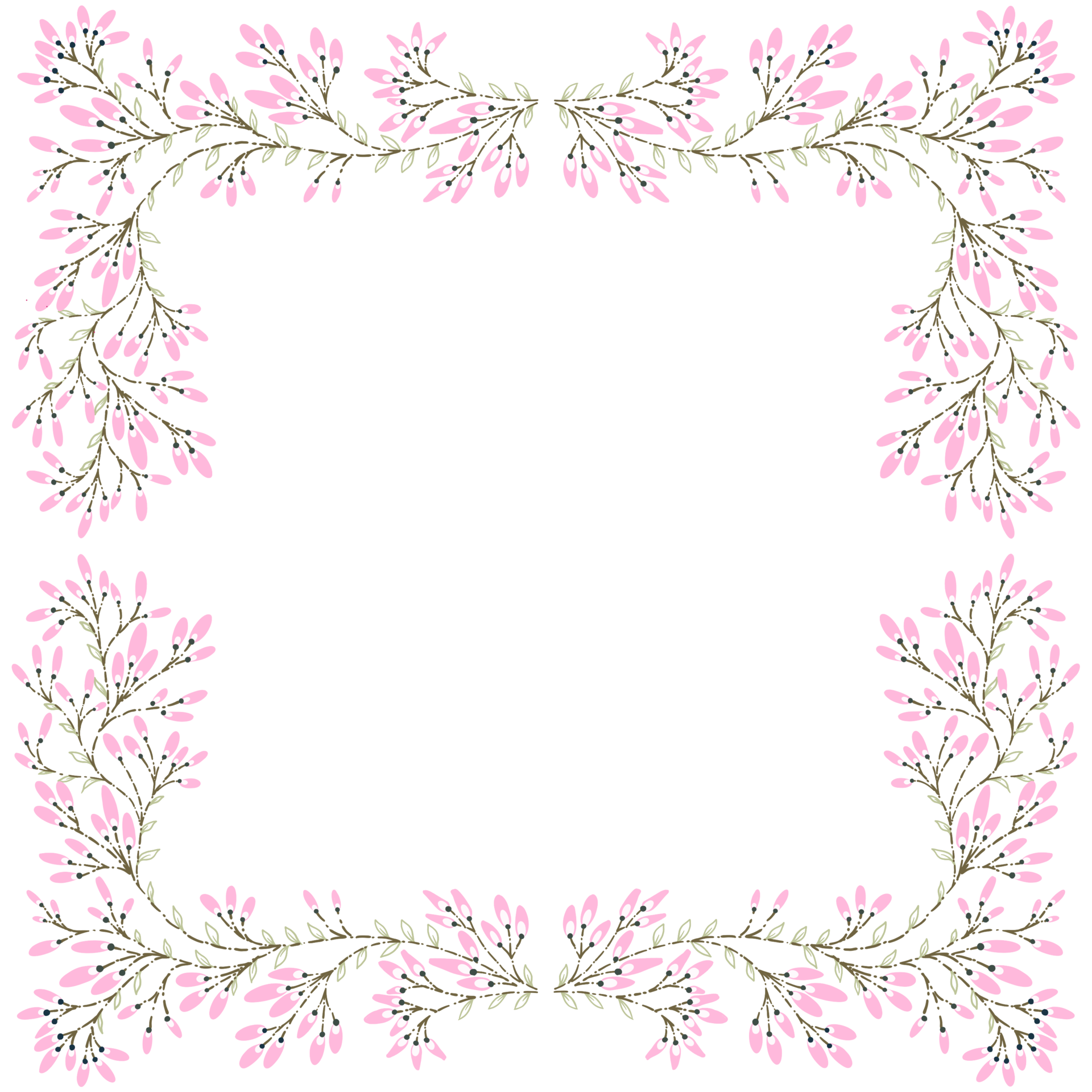 Flower Frames design 22554498 PNG
