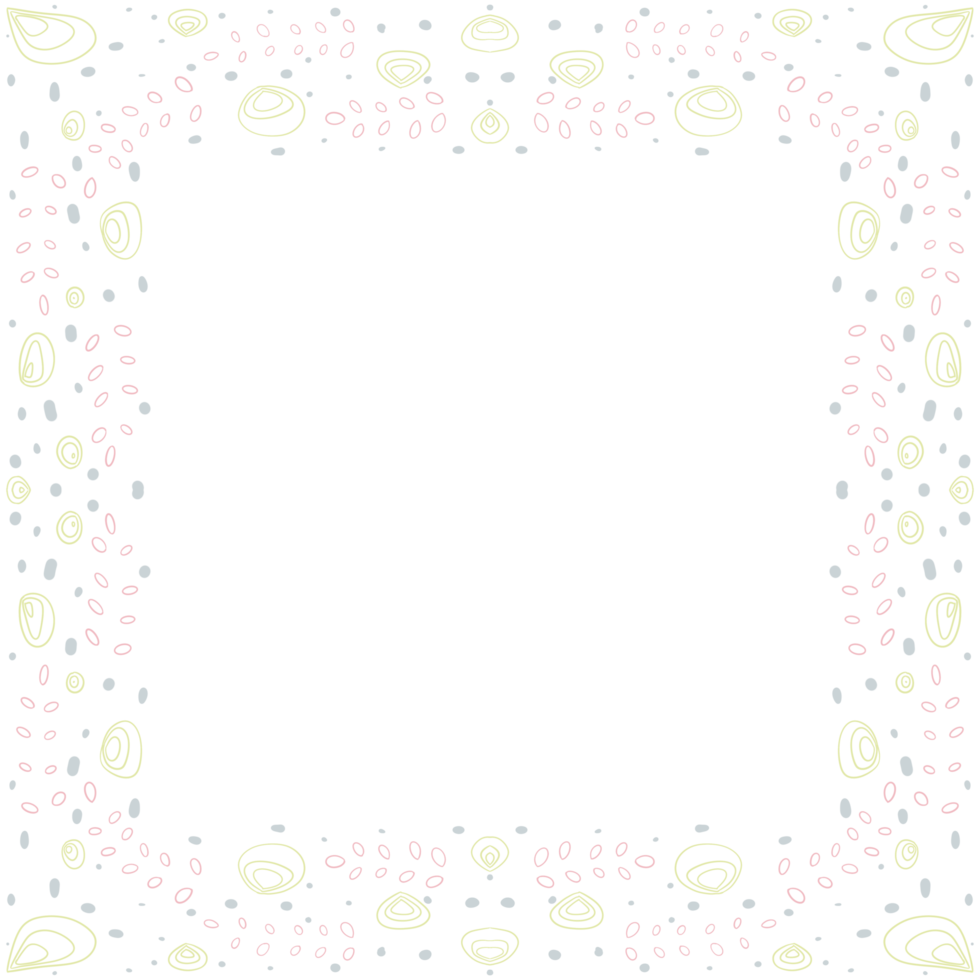 Simple Flowers Frame png