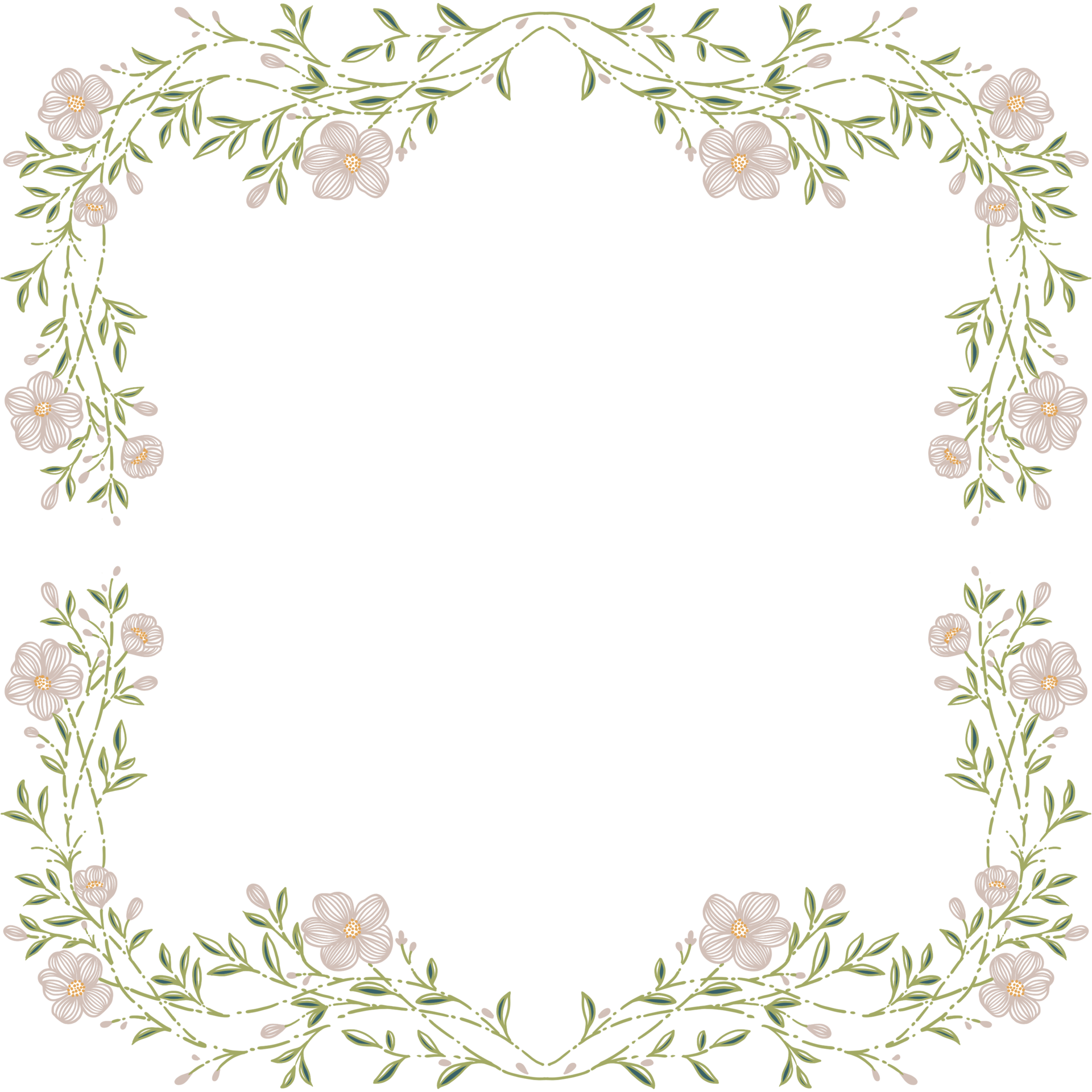 Flower Frames design 22554507 PNG
