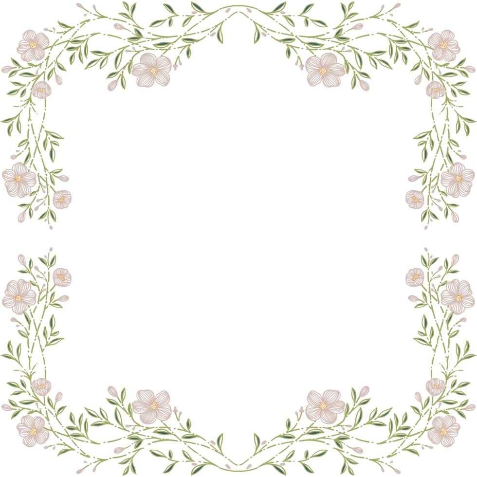 Flower Frames design png