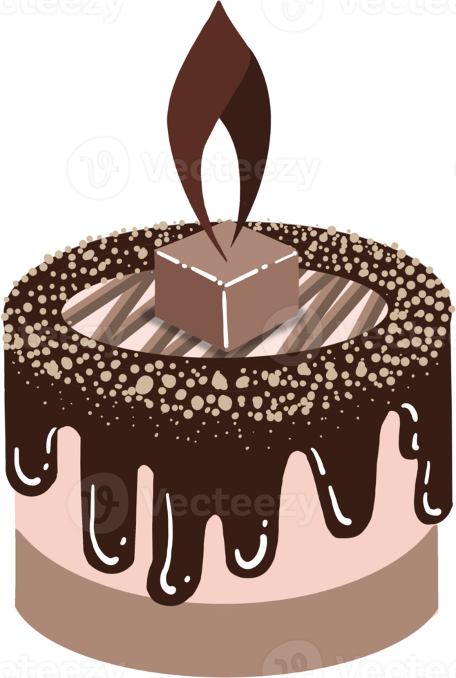 Illustration of Chocolate Cake png