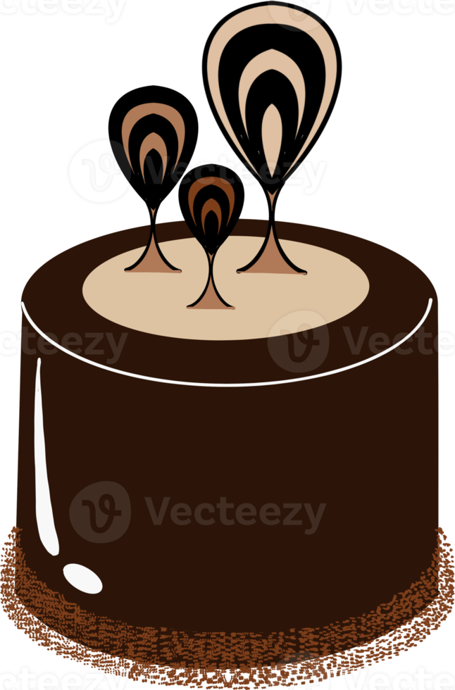 Illustration of Chocolate Cake png