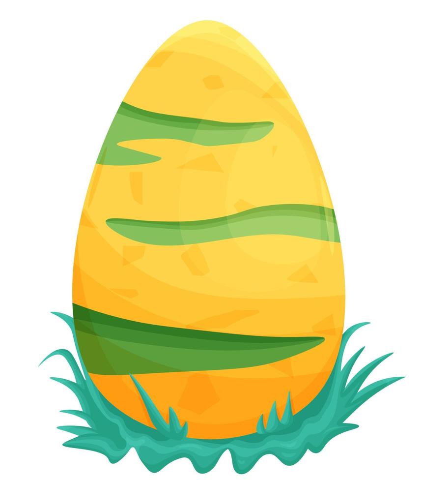 dino egg in grass vector