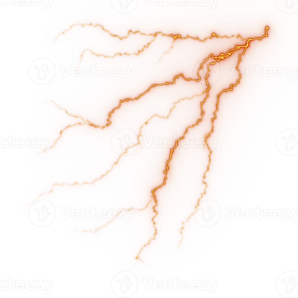 Abstract lightning strike png