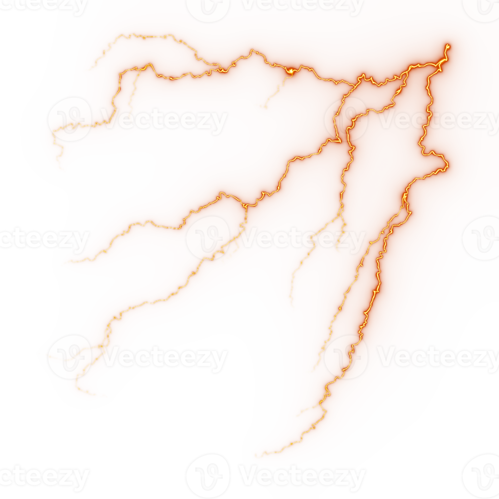 Abstract lightning strike png